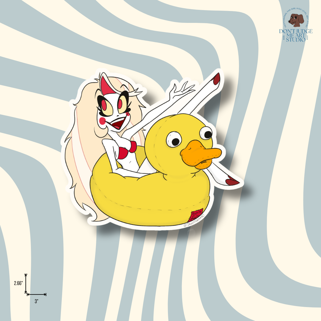 Charlie Pool Floaty Sticker
