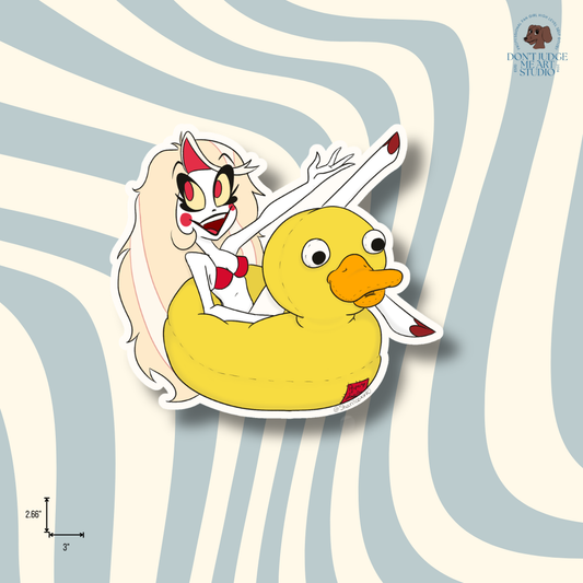 Charlie Pool Floaty Sticker
